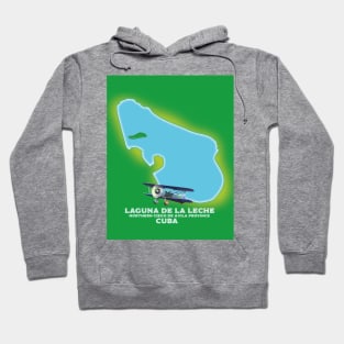 Laguna de la Leche, Cuba Lake map Hoodie